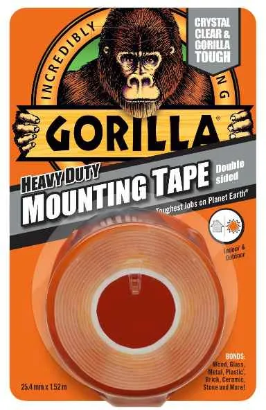 Cinta Doble Cara Transparente Gorilla 1,5m