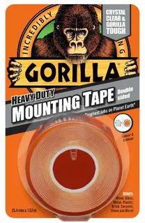 Cinta Doble Cara Transparente Gorilla 1,5m