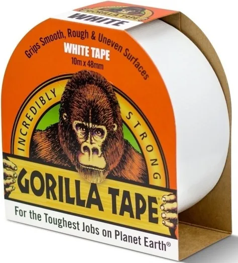Cinta Americana Blanca Gorilla 10m x 48mm