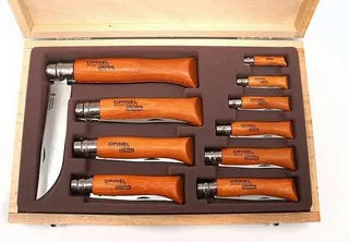 Estuche Madera 10 Navajas Opinel