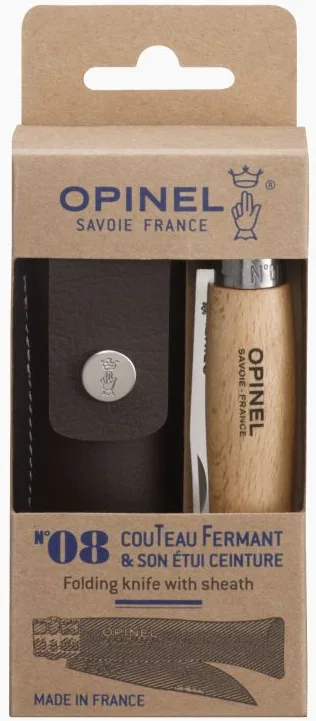 Navaja Acero Inox Opinel nº 8 + Funda