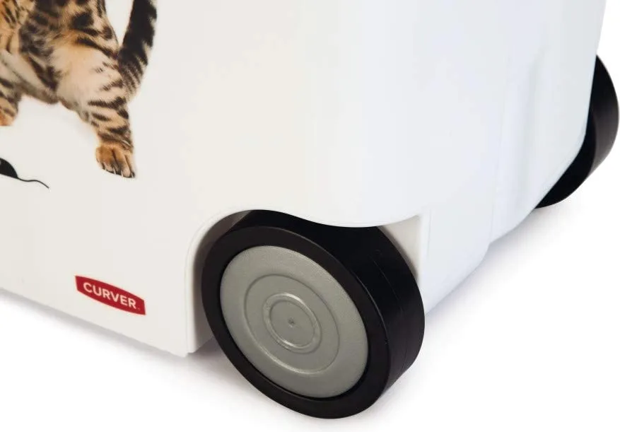 Contenedor para pienso gatos con ruedas 12kg 35 litros — foto 3