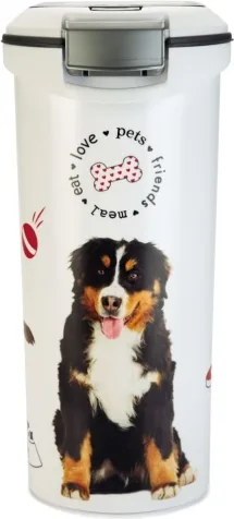Contenedor para pienso perros con ruedas 20kg 54 litros