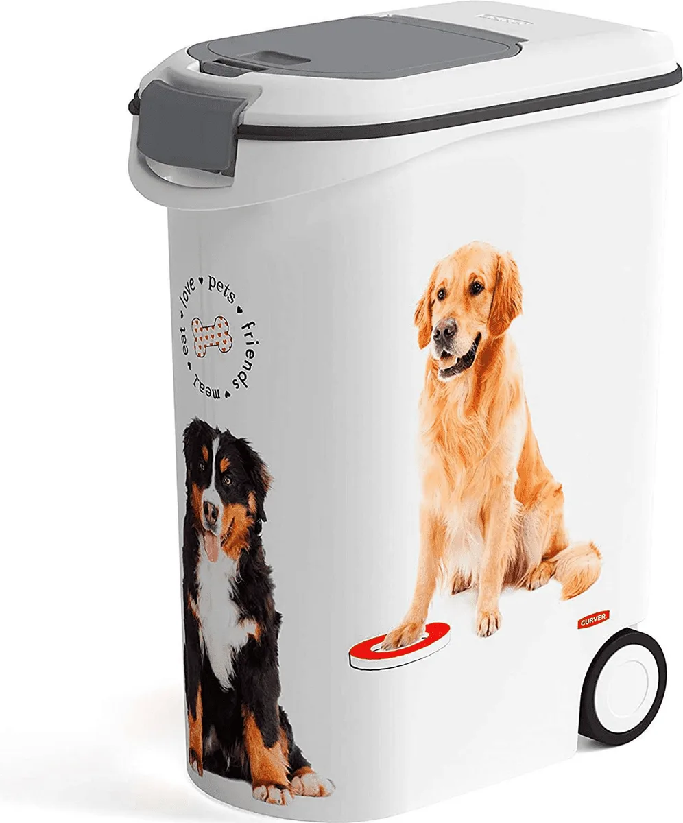 Contenedor para pienso perros con ruedas 20kg 54 litros — foto 4