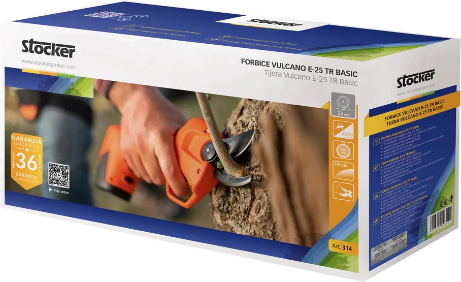 Stocker Tijera Poda a Batería Vulcano E-25 TR Basic — foto 2