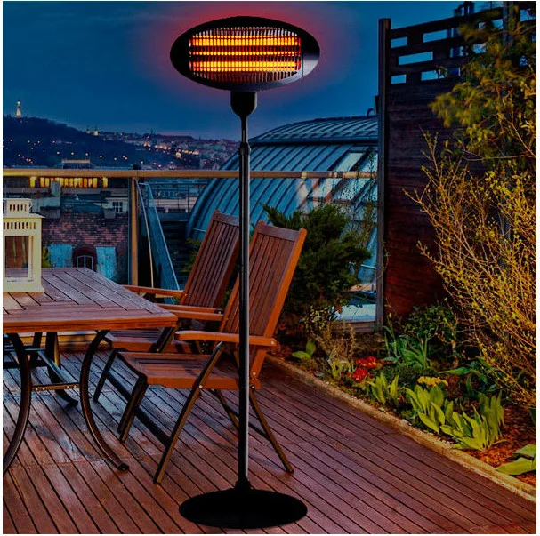 Estufa eléctrica de exterior con pie Koopman EE5000030 2000 W IPX4 regulable — foto 4