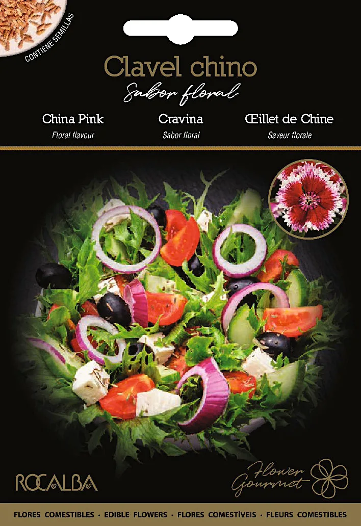 Semilla Flor Comestible Clavel Chino