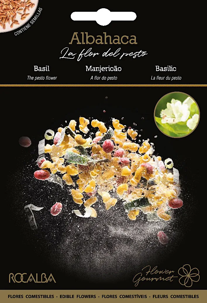 Semilla Flor Comestible Albahaca