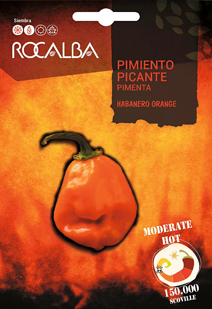 Semilla Pimiento Picante Habanero Orange
