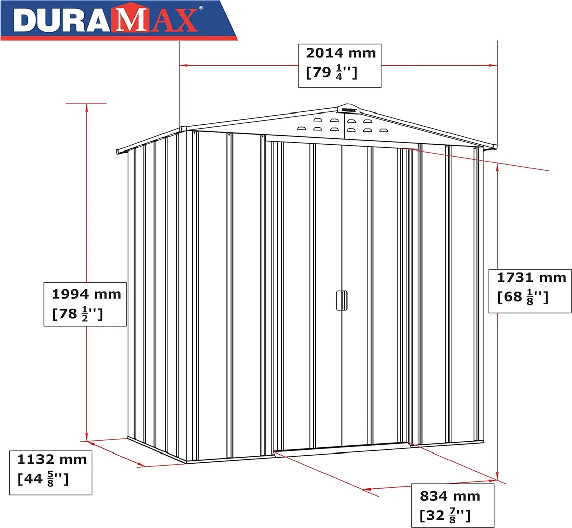 Caseta Jardin Duramax Top Shed 6x4 — foto 4