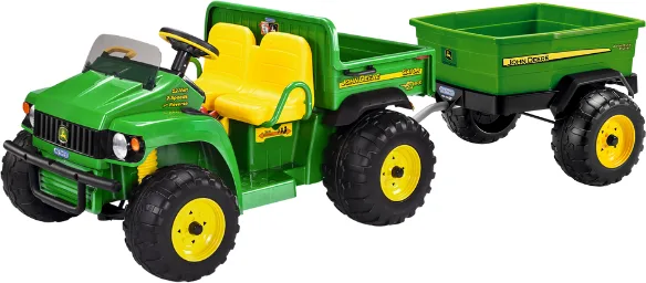 Buggy Eléctrico Biplaza John Deere Gator HPX 12V con Remolque Adventure