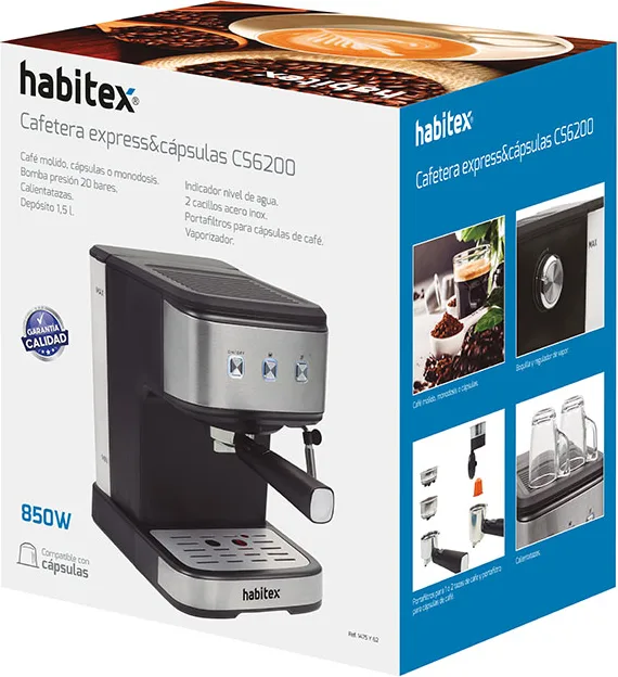 Cafetera Expresso y Capsulas Habitex CS6200 — foto 3