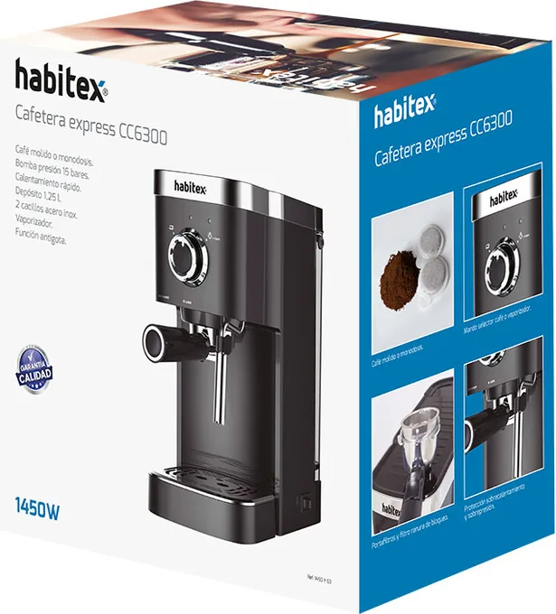 Cafetera Expresso Habitex CC6300 15 Bares — foto 4