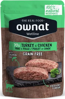 Sobre Wetline Ownat Gatos Grain Free Pavo y Pollo