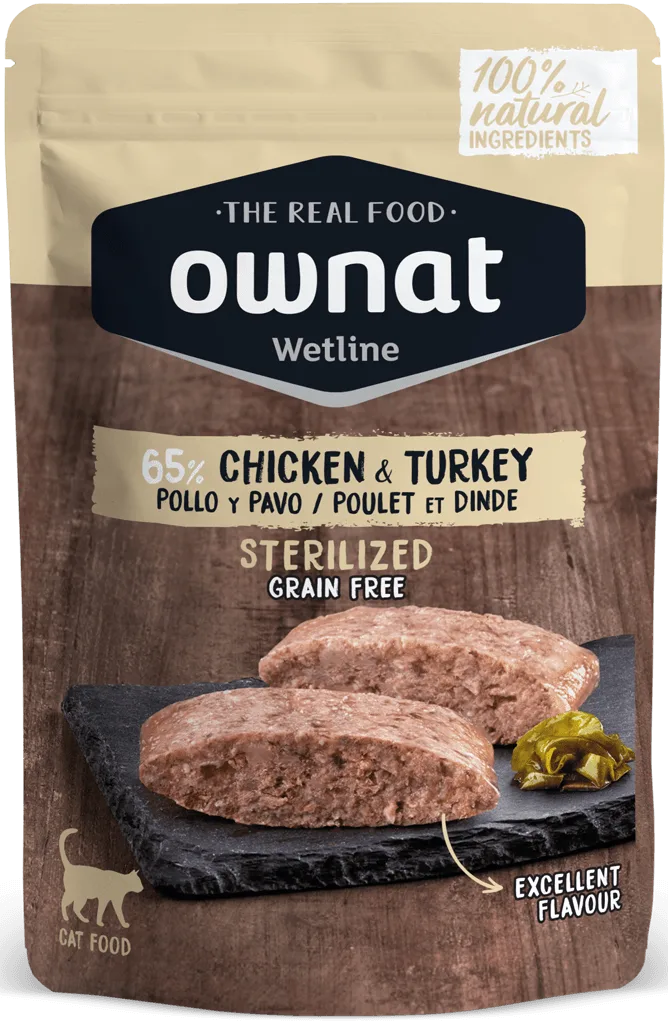 Sobre Wetline Ownat Gatos Sterilized Grain Free Pollo y Pavo — foto principal
