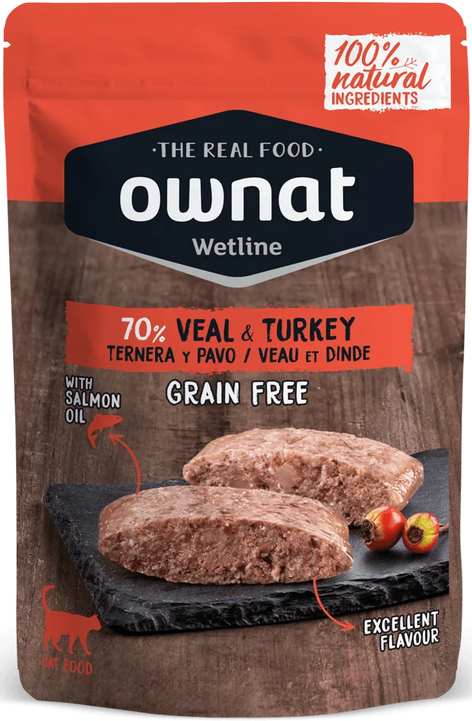 Sobre Wetline Ownat Gatos Grain Free Ternera y Pavo — foto principal