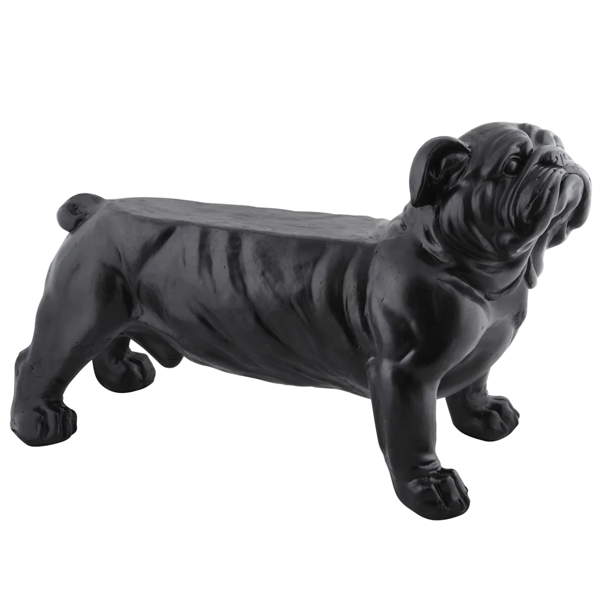 Banco Jardin Diseño Perro Bulldog