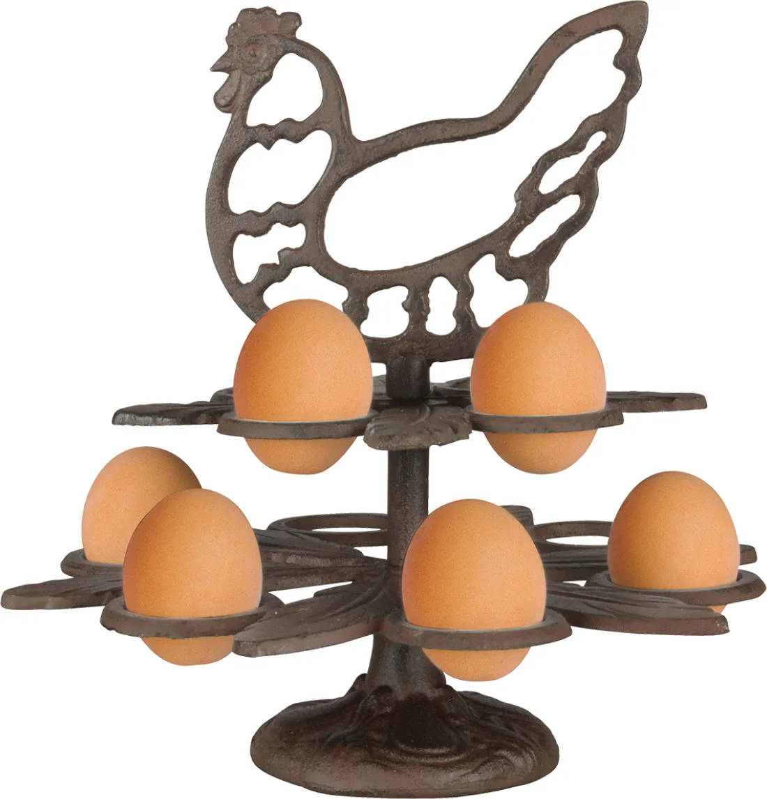Huevera de Hierro Fundido Retro Gallina
