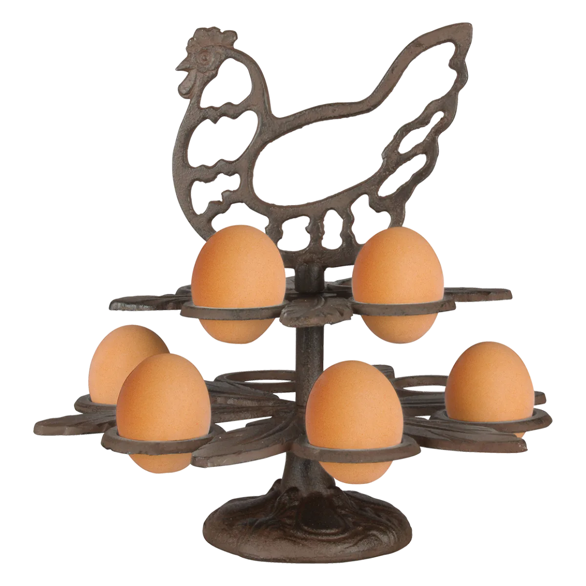Huevera de Hierro Fundido Retro Gallina — foto 2
