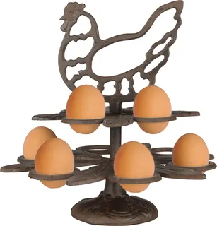 Huevera de Hierro Fundido Retro Gallina