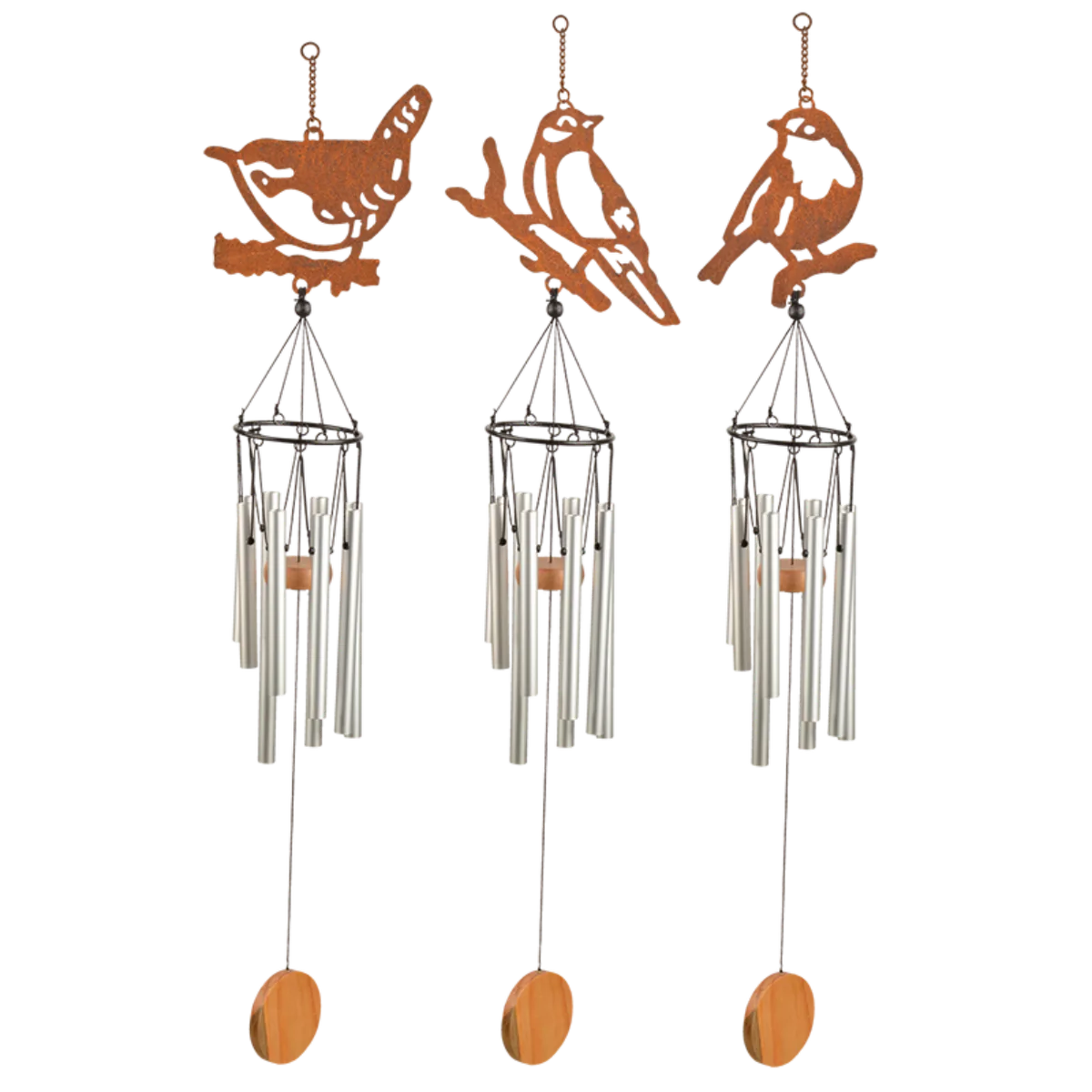 Carillon de Viento Pajaros Bronce — foto 3