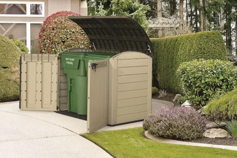 Arcon de exterior de resina Woodland Ultra 177x134x113 cm — foto 7
