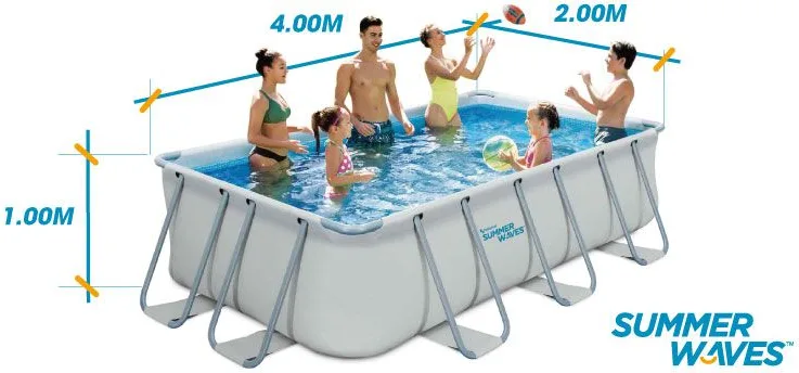 Piscina Elite Frame Rectangular 4.00x2.00x1.00 M — foto 2