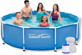 Piscina Tubular Redonda 305x76 cm con Depuradora