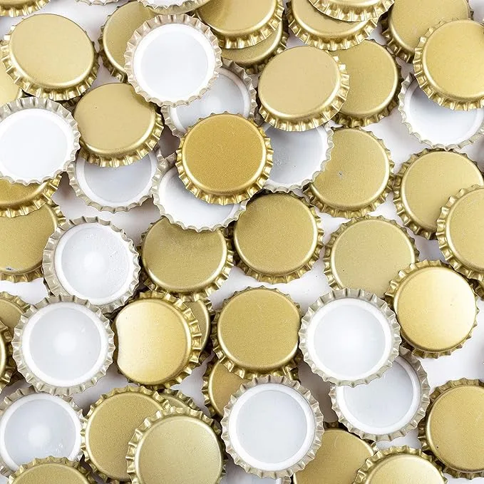 Chapas Botella Cerveza Oro 26 mm 200 Unidades — foto 3
