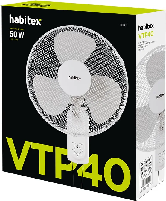 Ventilador Pared Habitex VTP-40 — foto 3