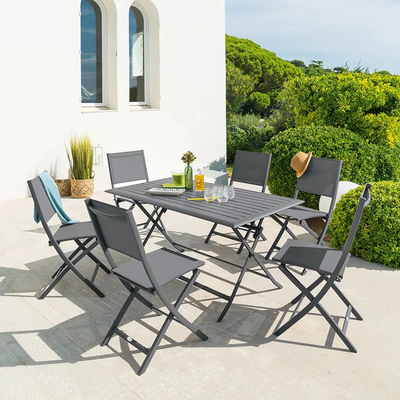 Mesa Rectangular Plegable Modelo Grafito 150x80 — foto 2