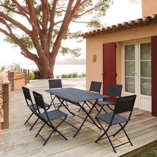 Mesa Rectangular Plegable Modelo Grafito 150x80