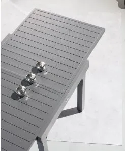 Mesa Extensible 90/180x90xh.75 cm Serie Piazza Grafito — foto 3