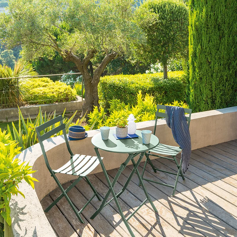 Silla Metálica Plegable Verde — foto 4