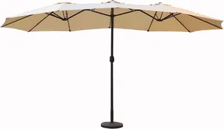 Parasol Triple de Acero con Toldo de 3x4 metros