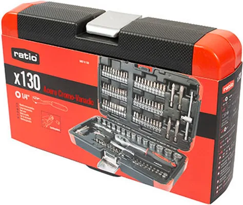 Maletin Vasos y Puntas 130 Pcs CR-V Ratio — foto 4