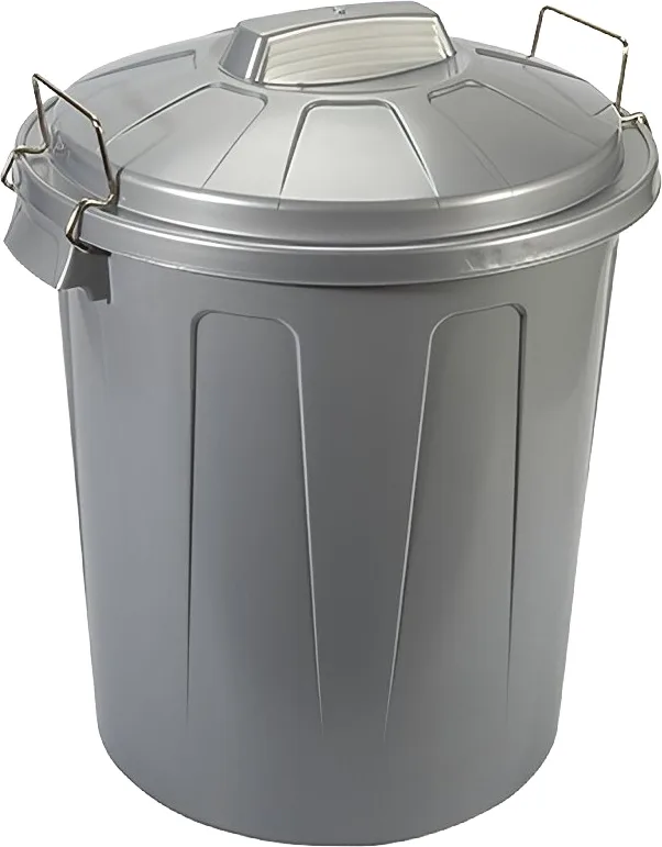 Cubo Basura Esla Nº 4 Redondo con Asas Metal 51 Litros