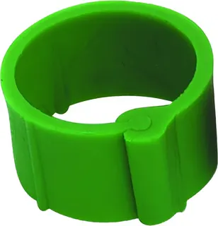 Clip 25 unidades para Gallinas 8mm Color Verde