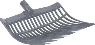 Horca Virutas Estiercol Plastico Gris