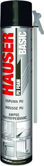 12x Espuma Poliuretano Basic Hauser 670 ml Canula