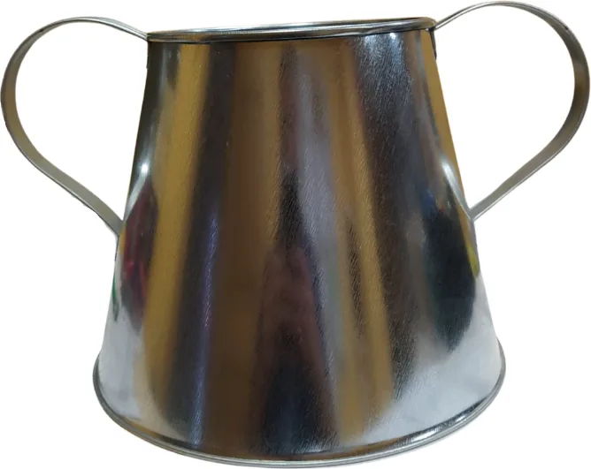 Asador castañas Cónico dos asas Chapa Zincada 24x16 cm — foto 2