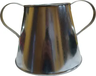 Asador castañas Cónico dos asas Chapa Zincada 24x16 cm