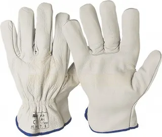 Guante Piel Flor Vacuno Blanco T7