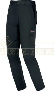 Pantalon Algodon EasyStretch Negro TM
