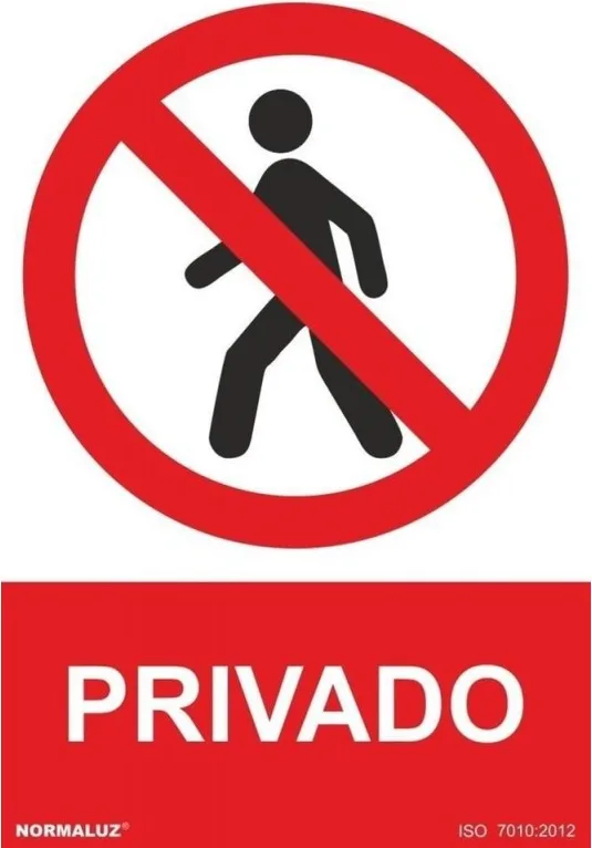 Señal  Privado  PVC 0,7mm 210x300mm