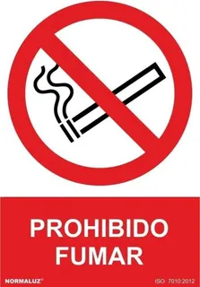 Señal  Prohibido Fumar PVC 0,7mm 300x400mm