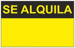 Señal  Se Alquila PVC 0,4mm 450x700mm
