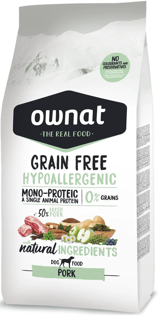 Pienso Perros Ownat Grain Free Hypoallergenic Cerdo 12 kg — foto principal