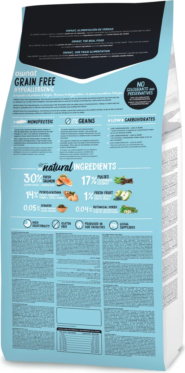 Pienso Perros Ownat Grain Free Hypoallergenic Salmon 12 kg — foto 3