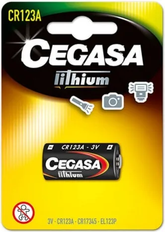 Pila Cegasa Litio CR123A 3V